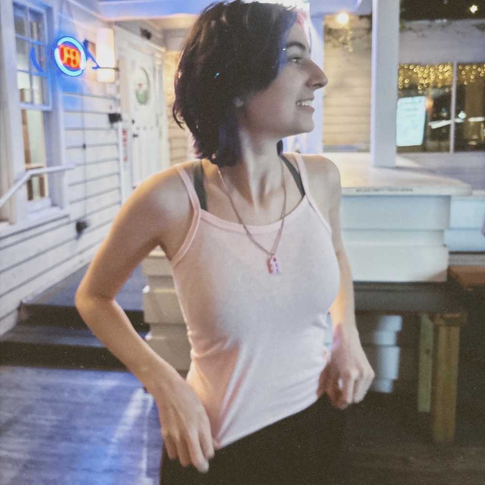 Pale Pink Fruit of the Loom Tank Top